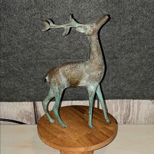 Decorative Bronze Deer Figurine